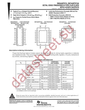 SN74ABT574ADBR datasheet  